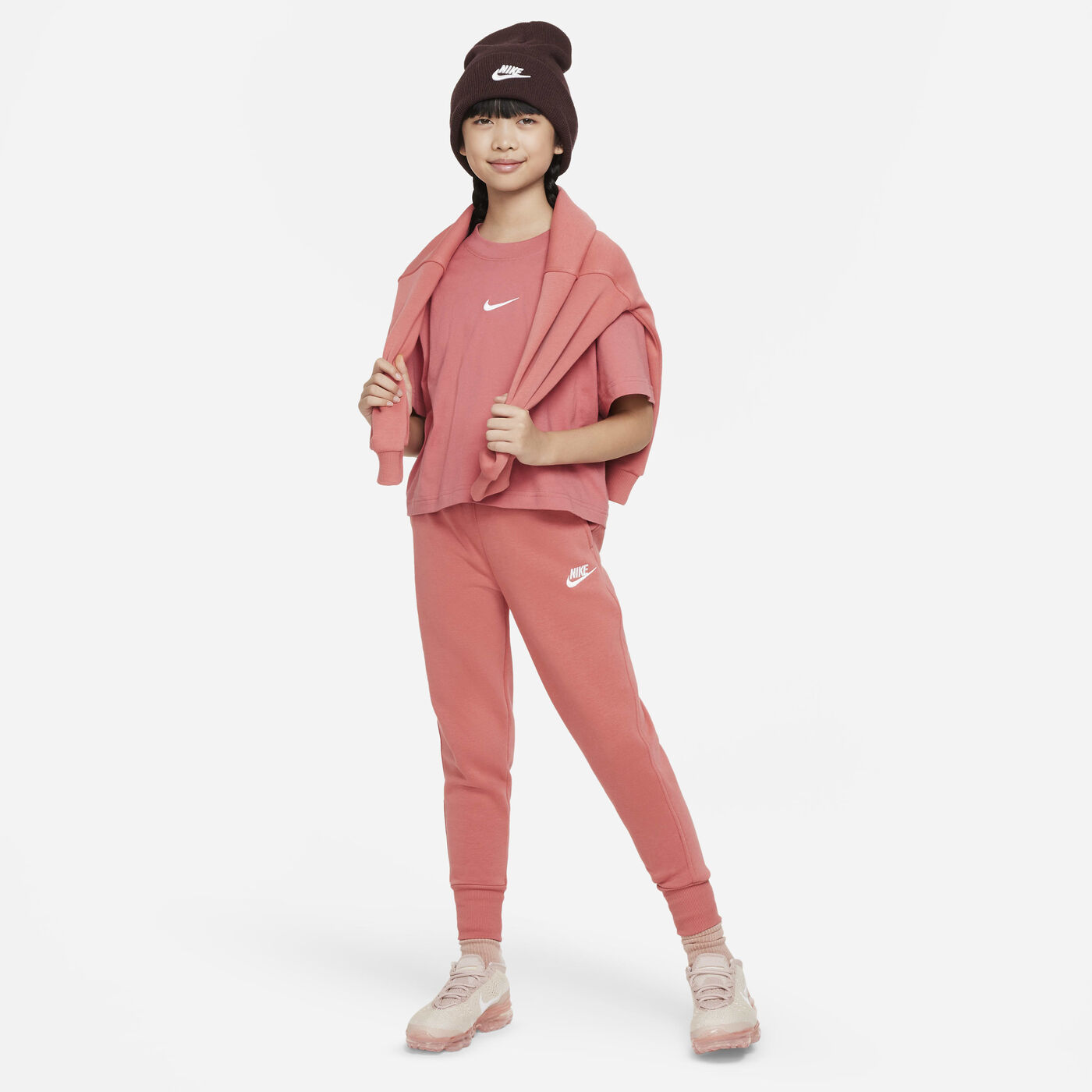 Kids' Sportswear Club Fleece High-Waisted Trousers