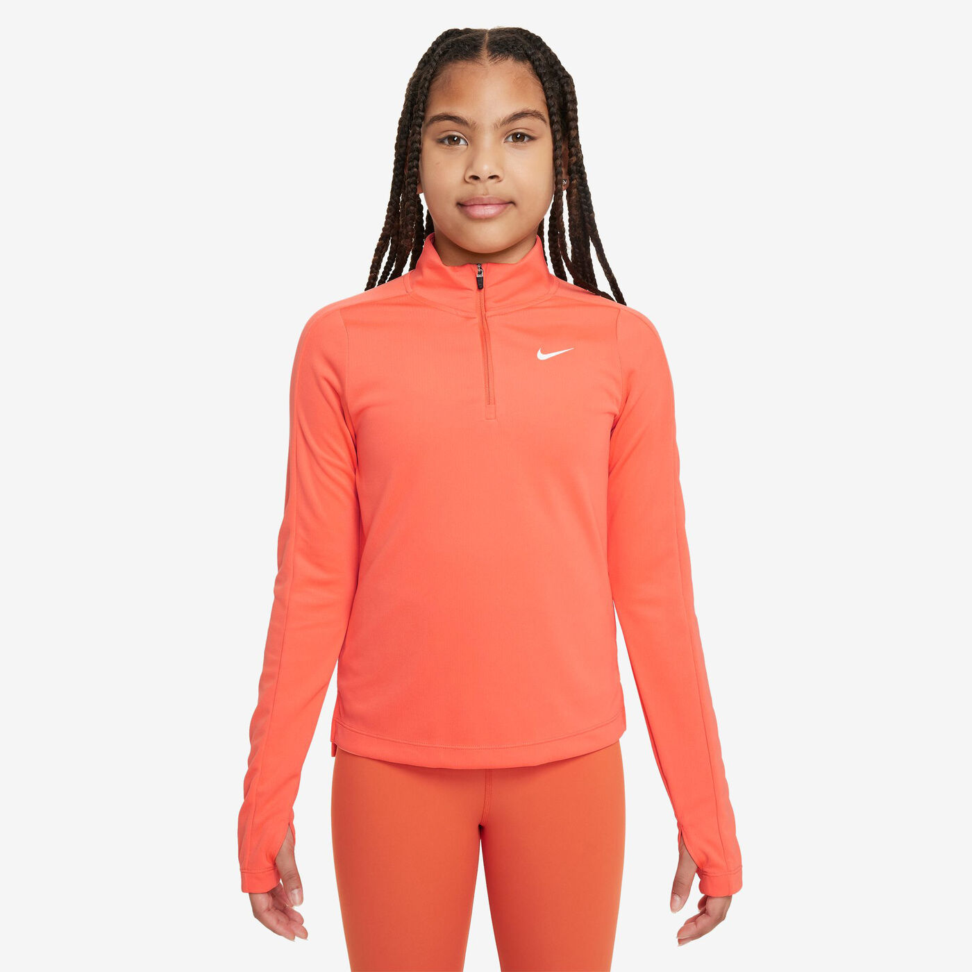 Kids' Dri-FIT Long-Sleeve 1/2-Zip Top