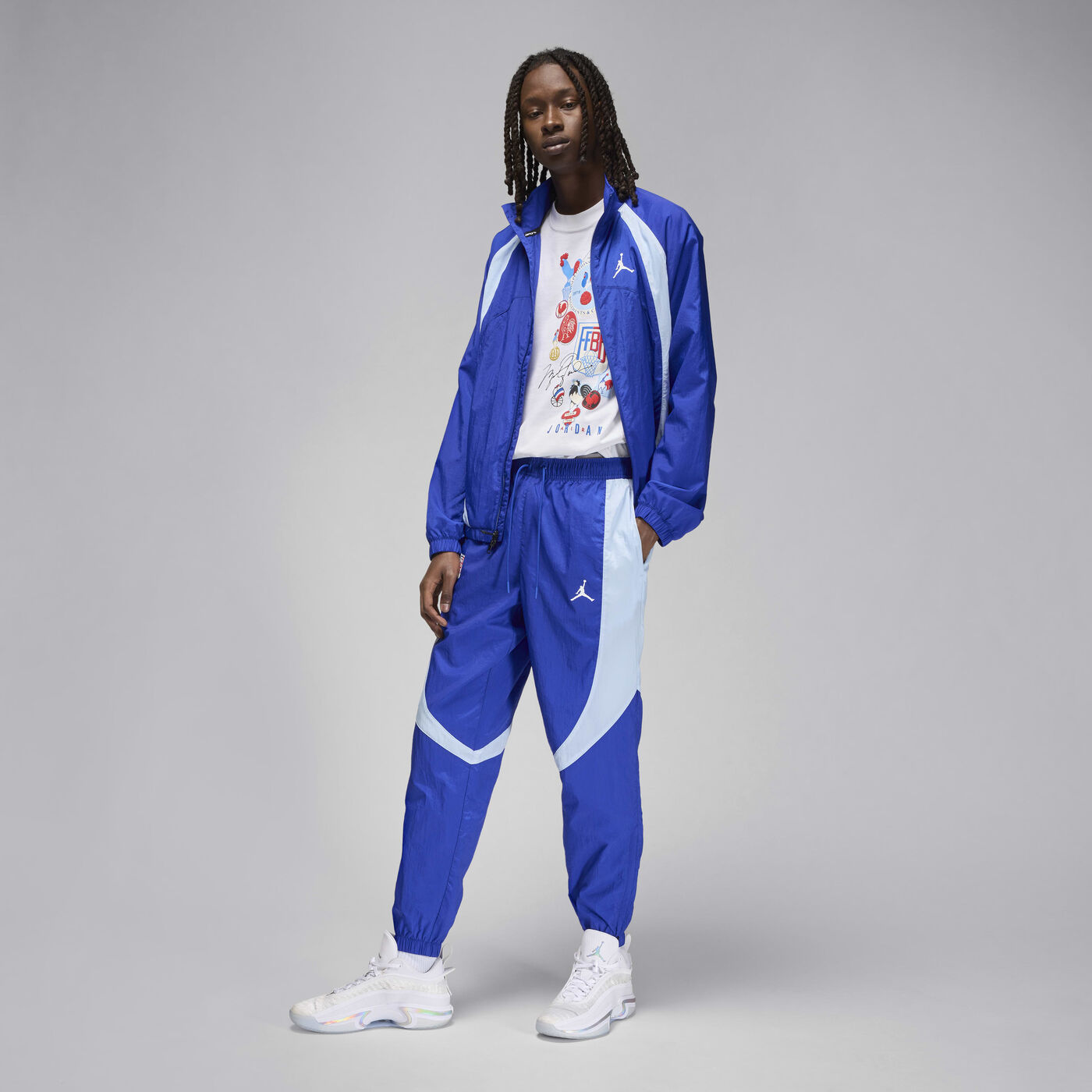 Men's JAM x Fédération Française de Basketball Sport Warm-Up Trousers