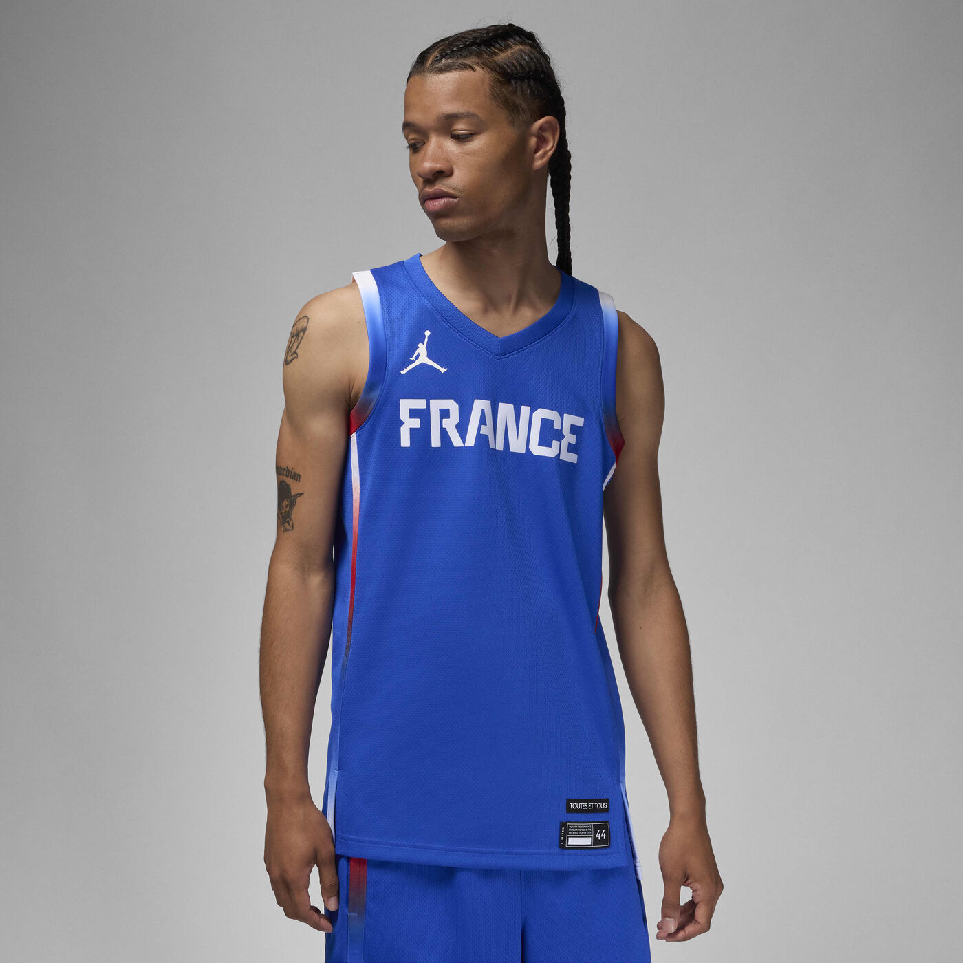 Men's France Limited Road Basketball Jersey