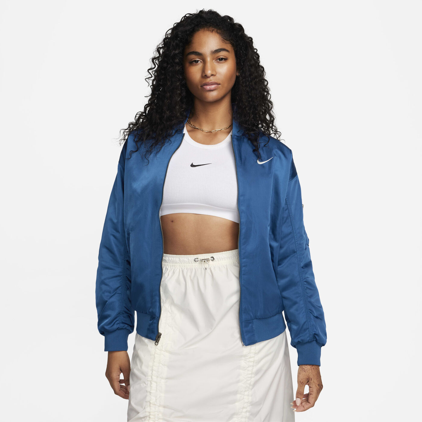 Women's Sportswear Reversible Varsity Bomber Jacket