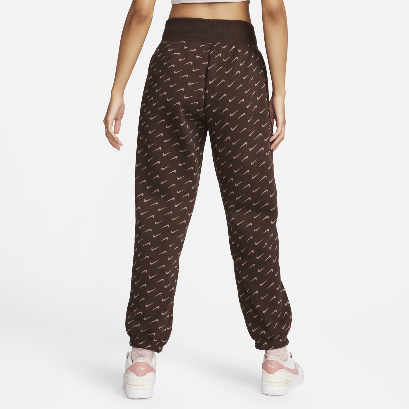 Women's Sportswear Phoenix Fleece Oversized Printed Tracksuit Bottoms