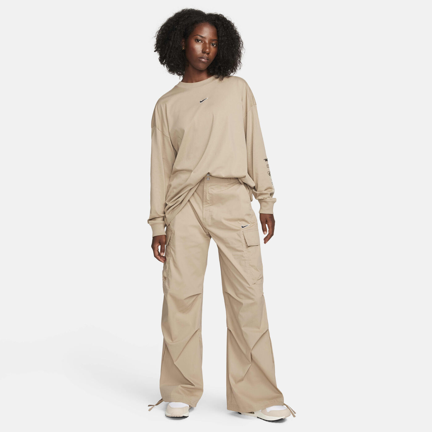 Women's Sportswear High-Waisted Cargo Trousers