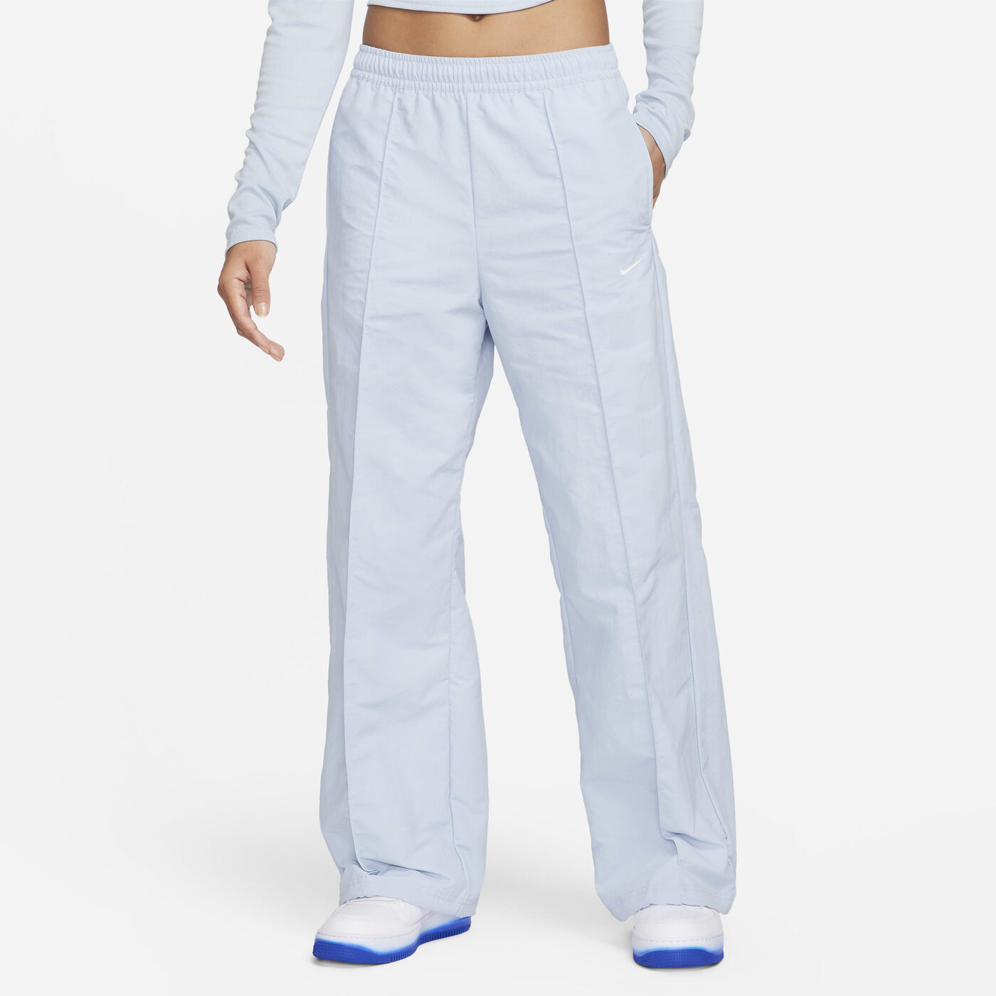 Women's Sportswear Everything Mid-Rise Open-Hem Trousers