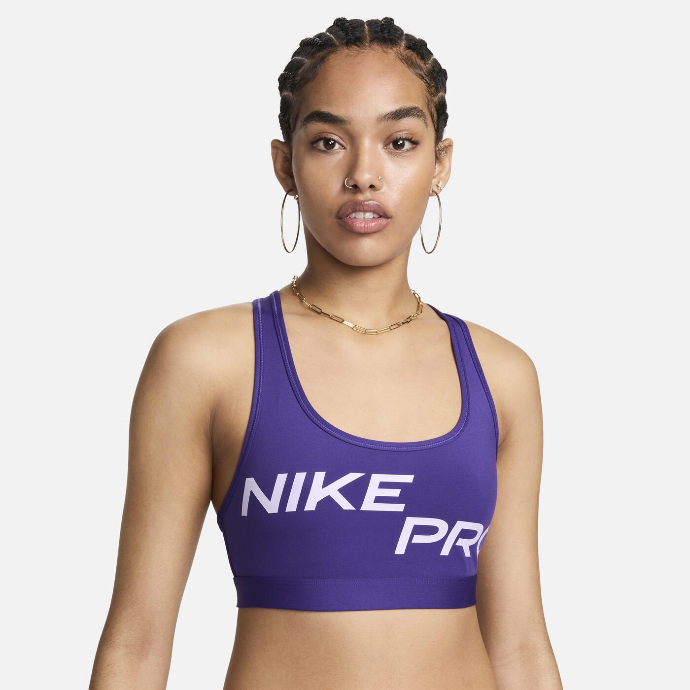 Women's Pro Swoosh Light Support Non-Padded Graphic Sports Bra