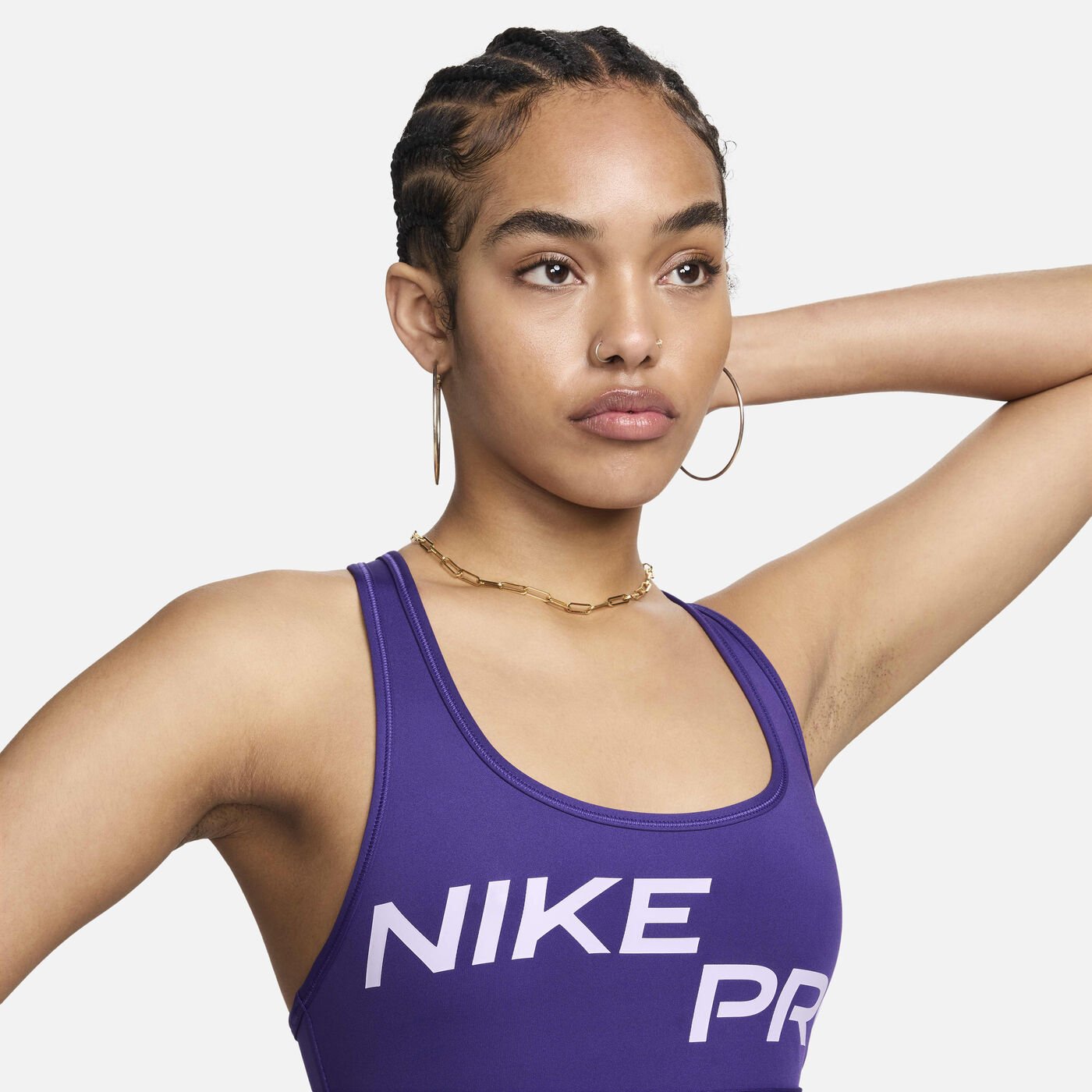 Women's Pro Swoosh Light Support Non-Padded Graphic Sports Bra