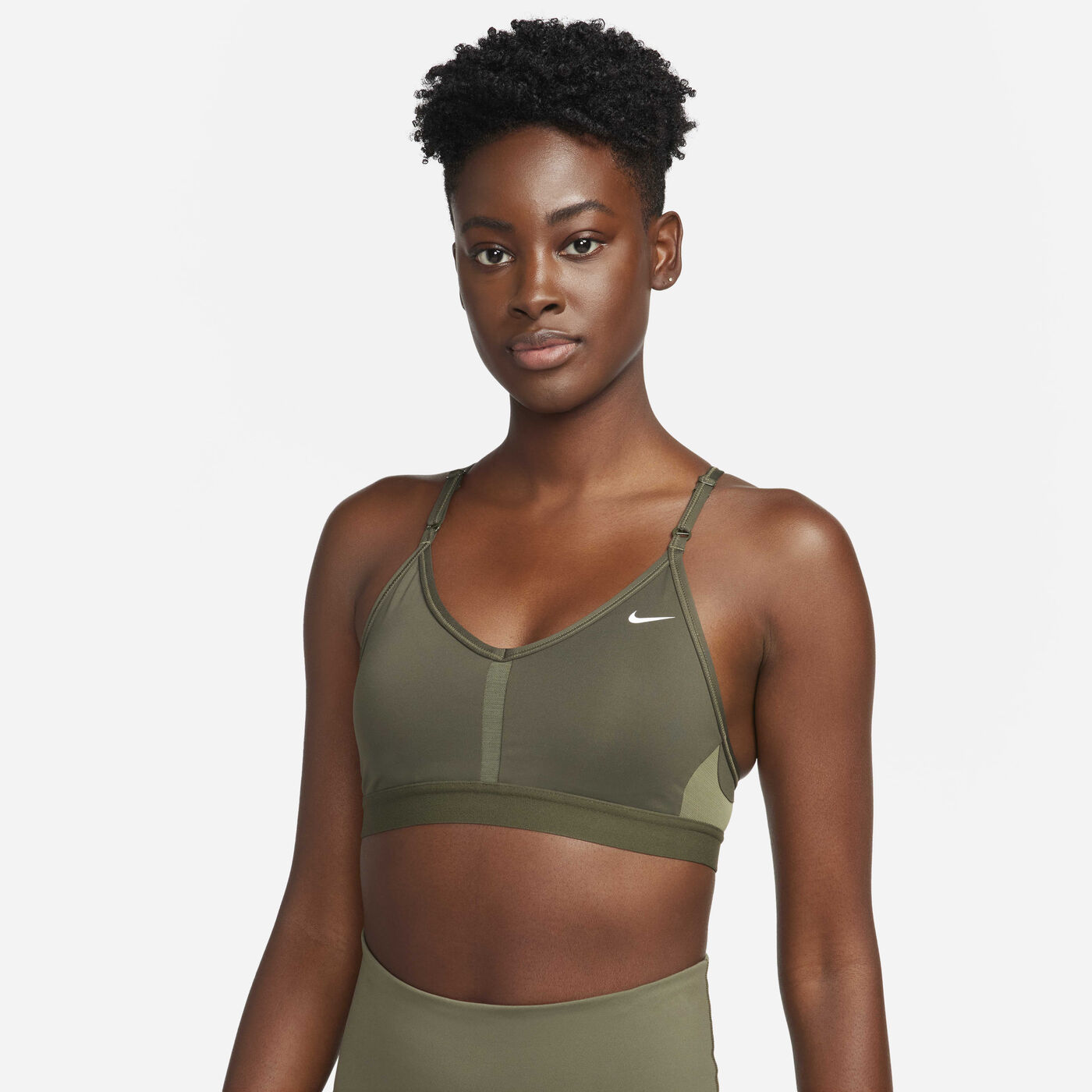 Women's Indy Light-Support Padded V-Neck Sports Bra