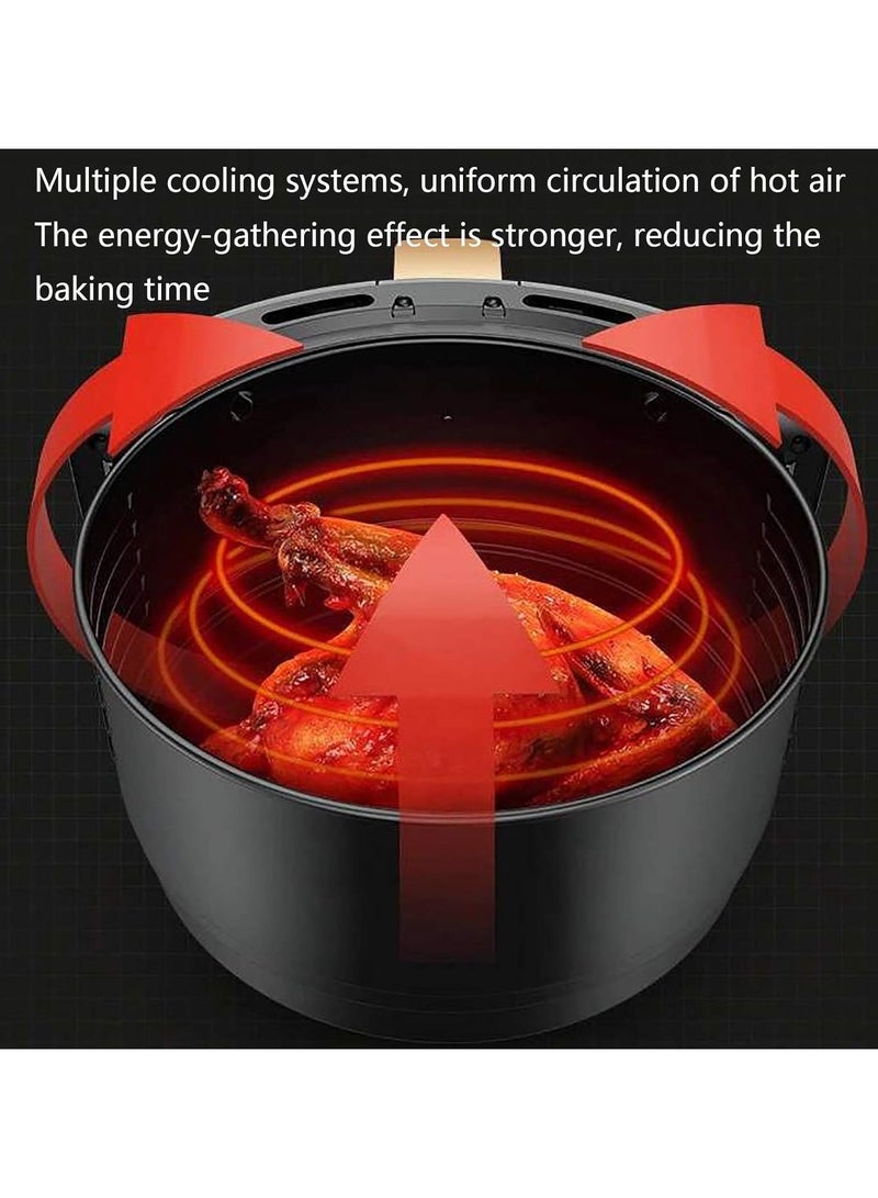 4500ml Air Fryer 1400W Oven Electric Hot Air Fryers Oven Oilless Cooker with LCD Screen Temp Time Control Nonstick Basket