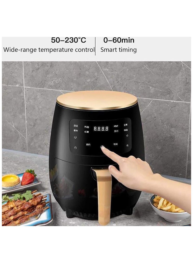 4500ml Air Fryer 1400W Oven Electric Hot Air Fryers Oven Oilless Cooker with LCD Screen Temp Time Control Nonstick Basket