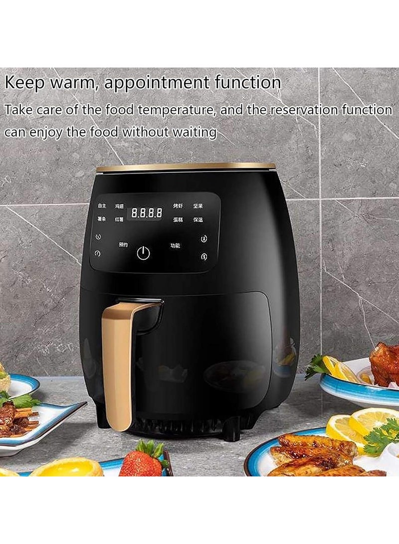 4500ml Air Fryer 1400W Oven Electric Hot Air Fryers Oven Oilless Cooker with LCD Screen Temp Time Control Nonstick Basket