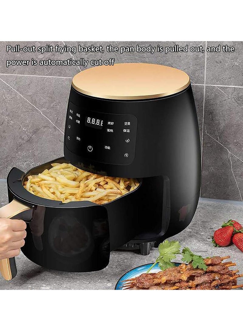 4500ml Air Fryer 1400W Oven Electric Hot Air Fryers Oven Oilless Cooker with LCD Screen Temp Time Control Nonstick Basket