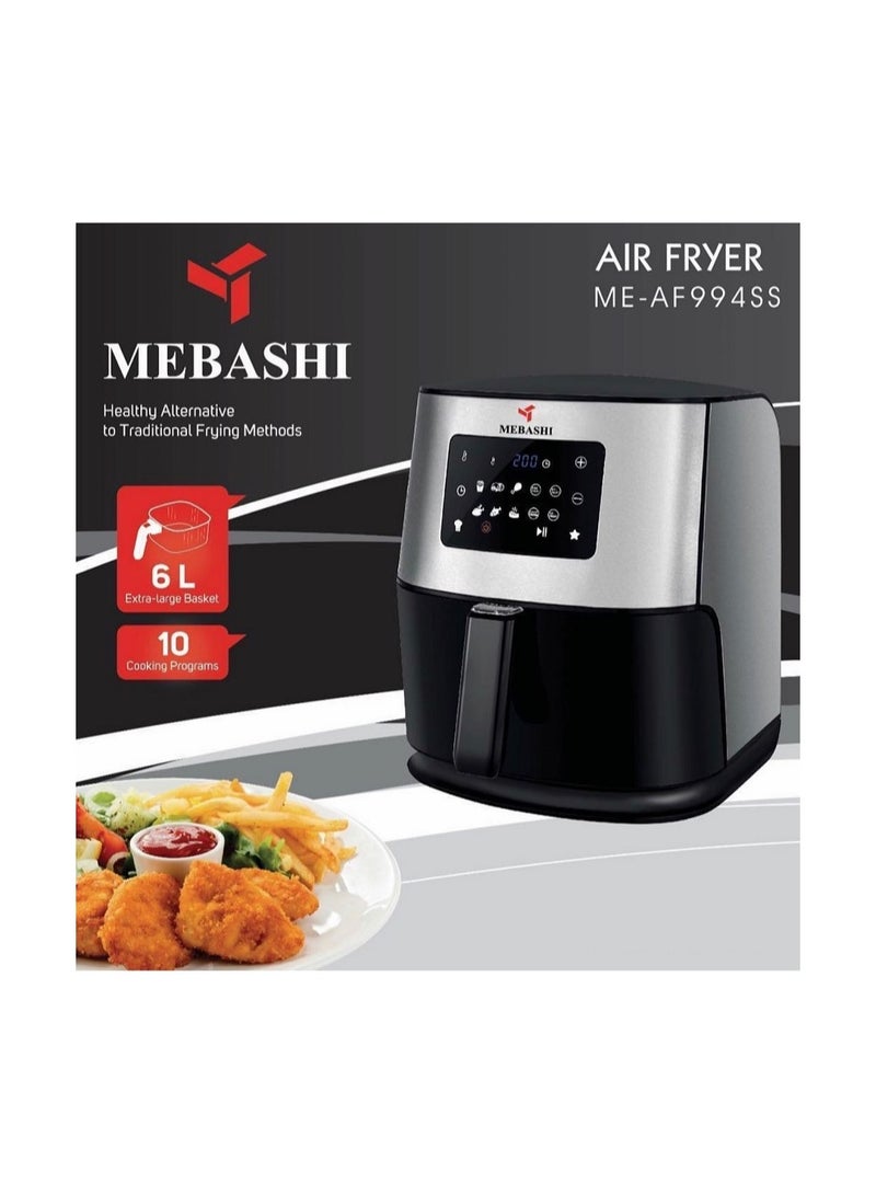 Mebashi Air Fryer 6L 1700W