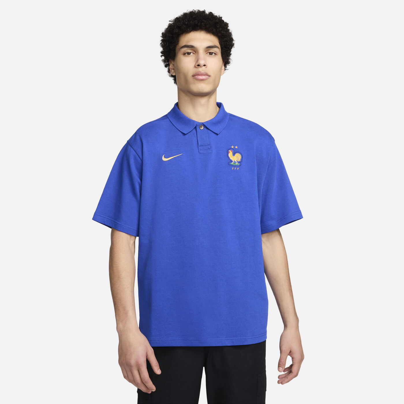 Men's FFF Football Oversized Polo Shirt