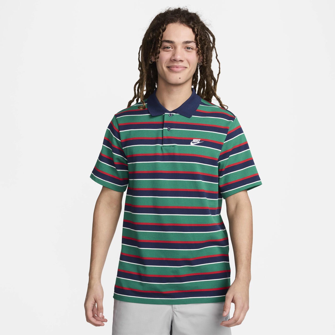 Men's Club Striped Polo Shirt