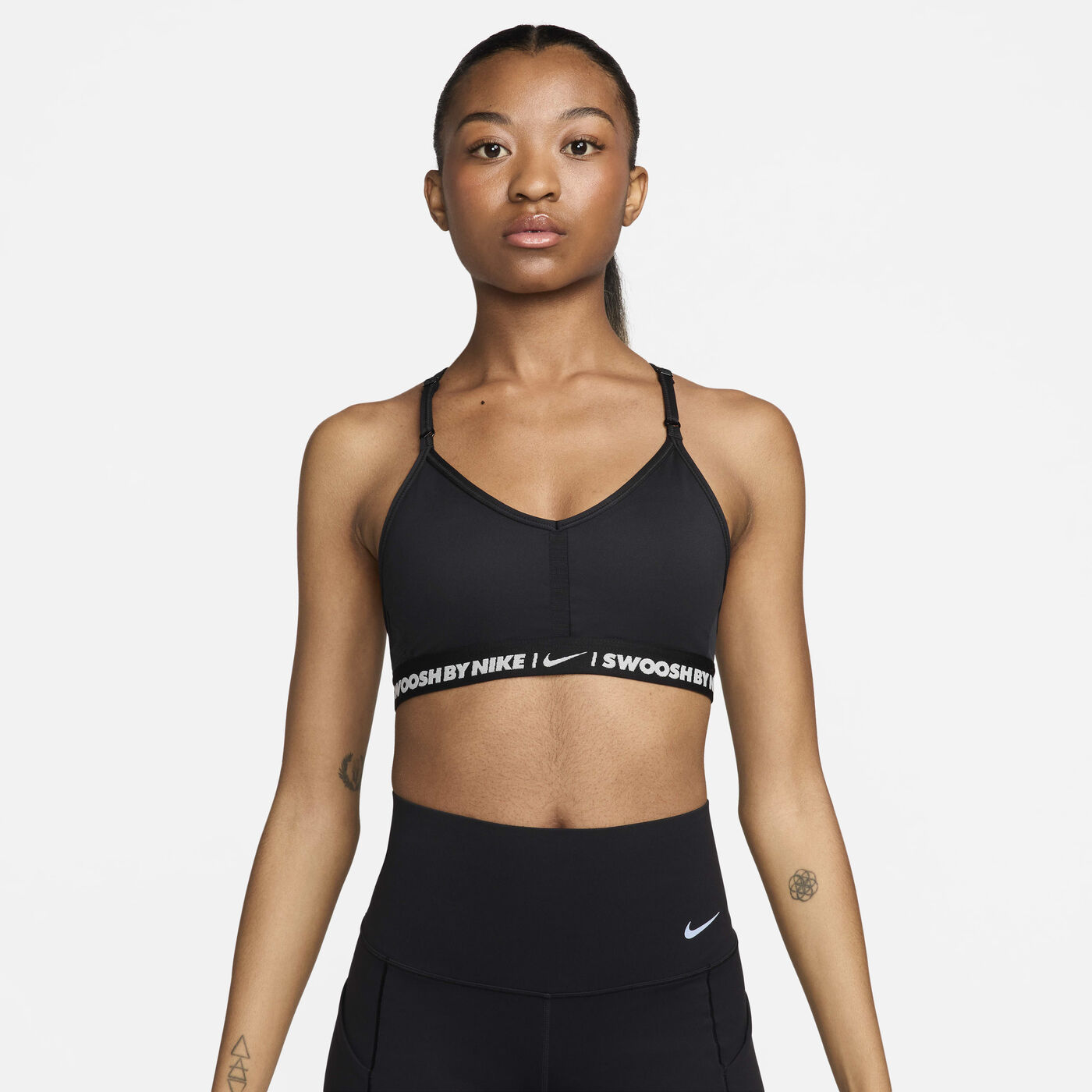 Women's Indy Light-Support Padded V-Neck Sports Bra