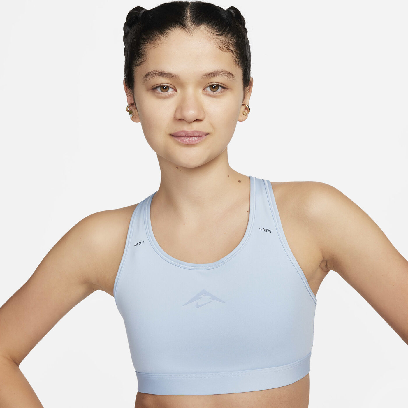 Women's Trail Swoosh On-the-Run Medium-Support Sports Bra