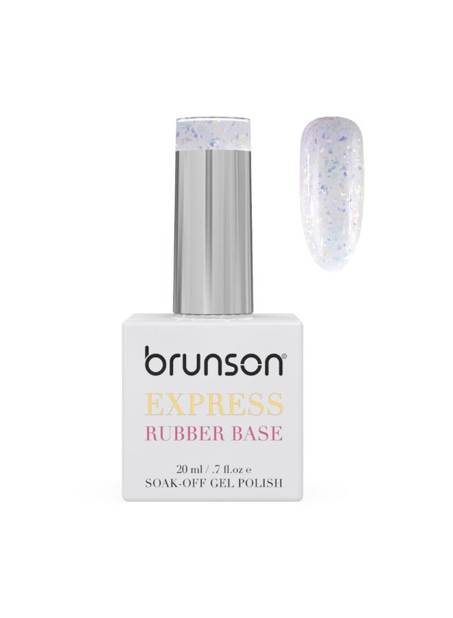 Rubber Base Gel Nail Polish 20Ml - French Rubber Base Coat Long-Lasting, Durable And Chip-Resistant Nail Strengthener Gel Nail Polish Base Coat For Manicure And Pedicure