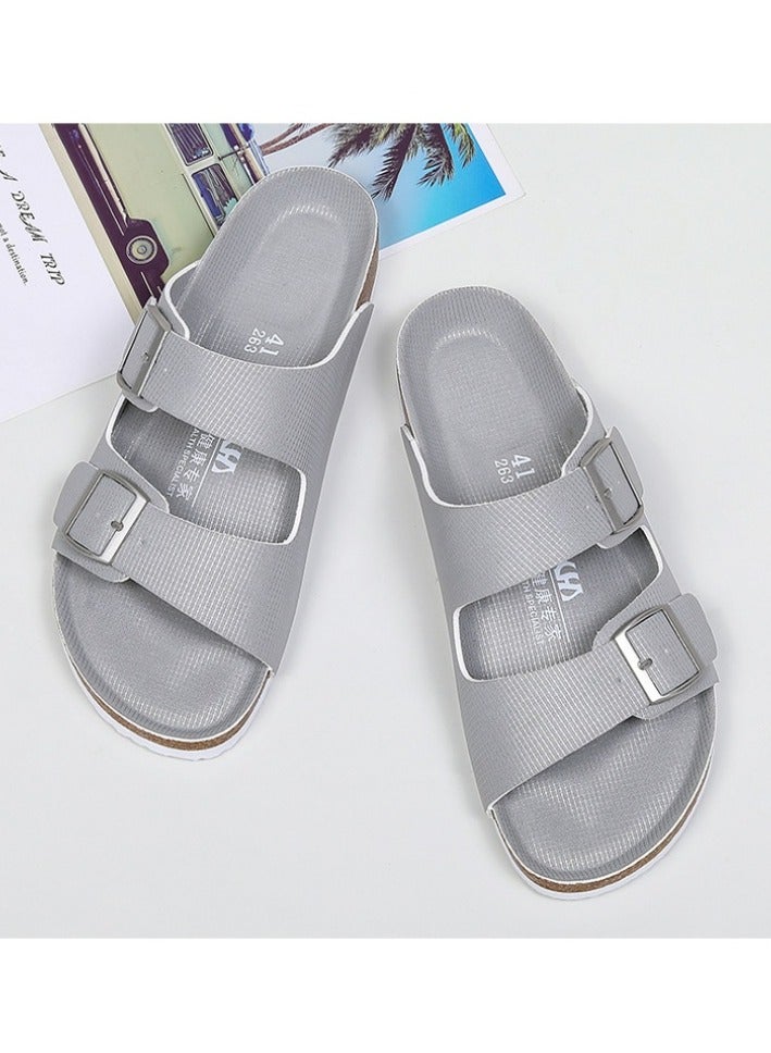 New Soft Sole Anti slip Leather Slippers