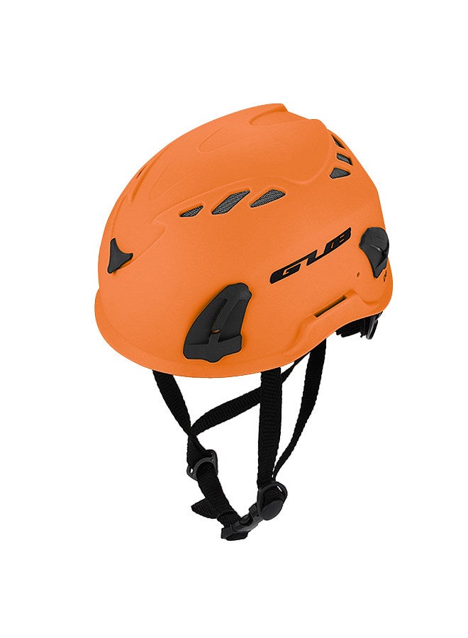 Climbing Helmet Cycle Safety Helmet with Headlamp Earmuff Taillight Attachment Points for Hiking Climbing Caving