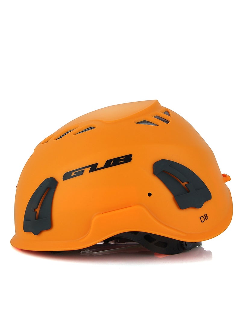 Climbing Helmet Cycle Safety Helmet with Headlamp Earmuff Taillight Attachment Points for Hiking Climbing Caving