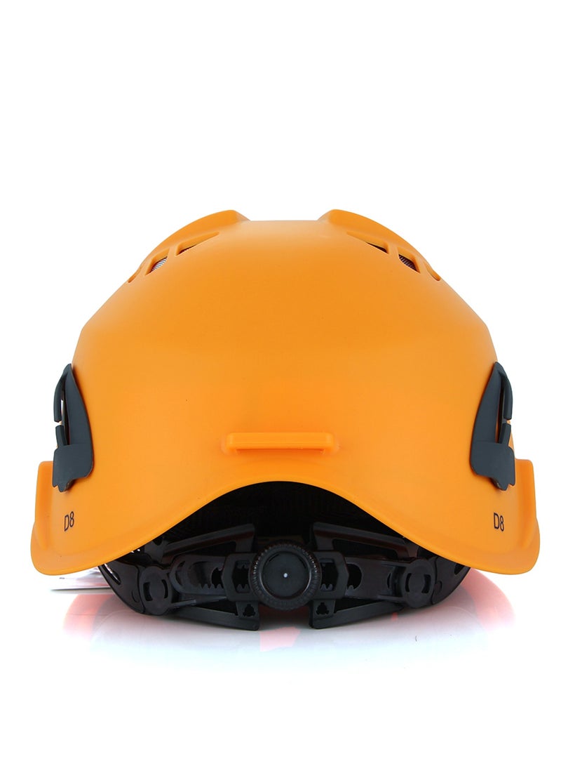 Climbing Helmet Cycle Safety Helmet with Headlamp Earmuff Taillight Attachment Points for Hiking Climbing Caving