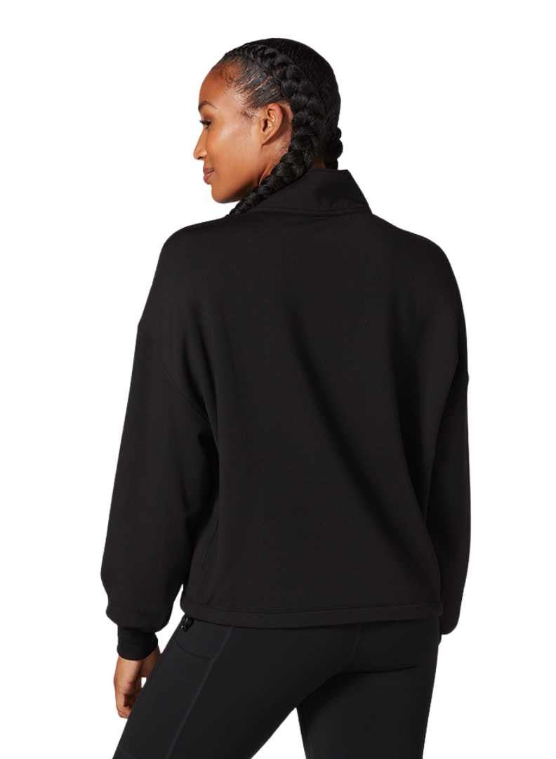 COZY HALF ZIP EBONY SMALL