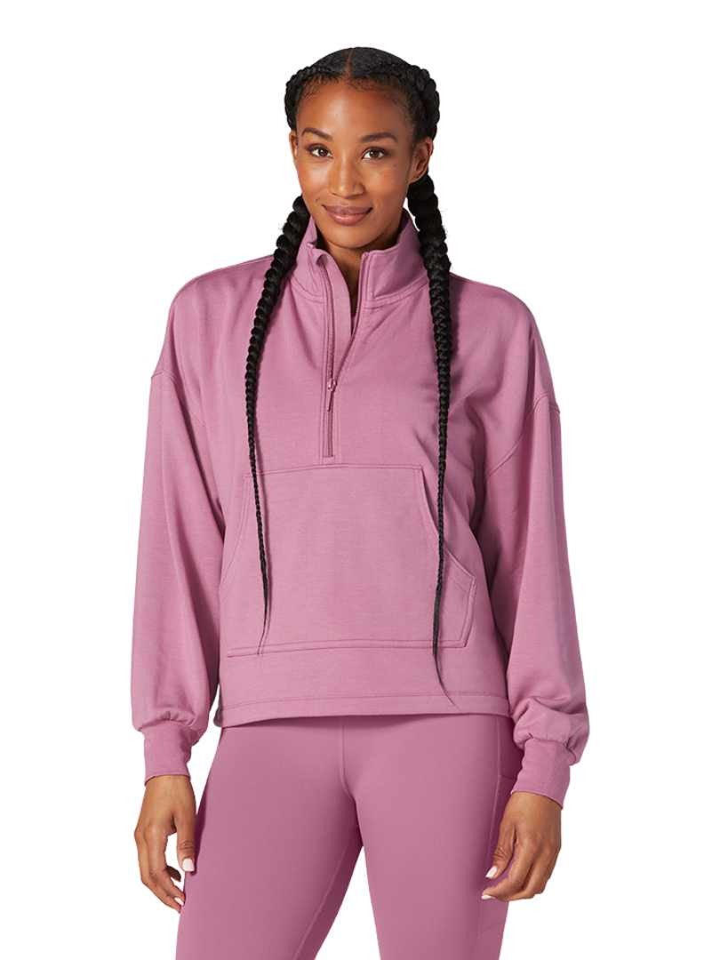 COZY HALF ZIP BERRY