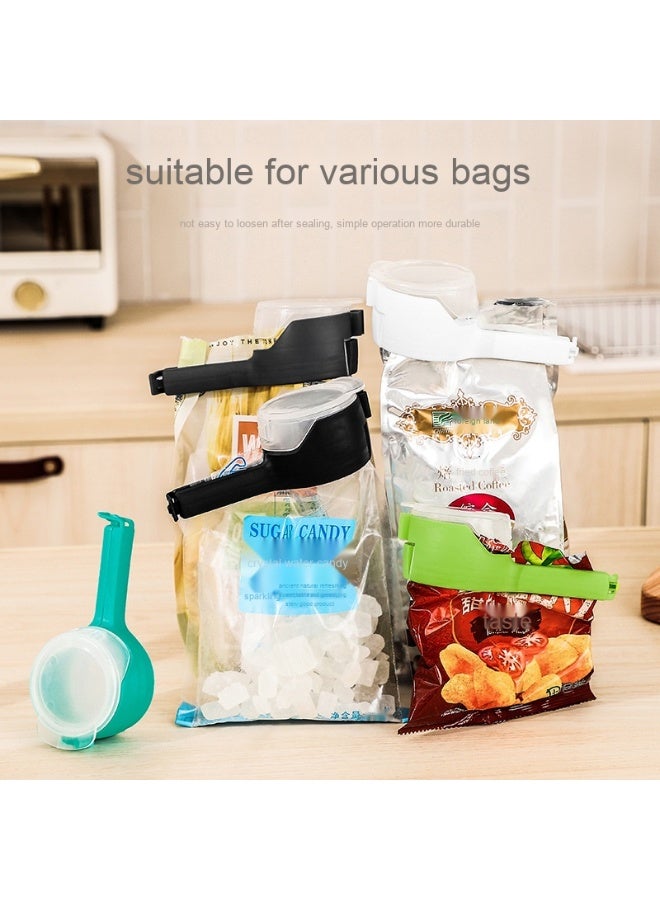 Food Sealing Clips Air-Tight Seal Multi-Functional Sealing Clip Food Preservation Sealing Clip Tea Moisture-Proof Discharge Nozzle Plastic Bag Clip Sealing, Outflow Spout 4-Piece Set