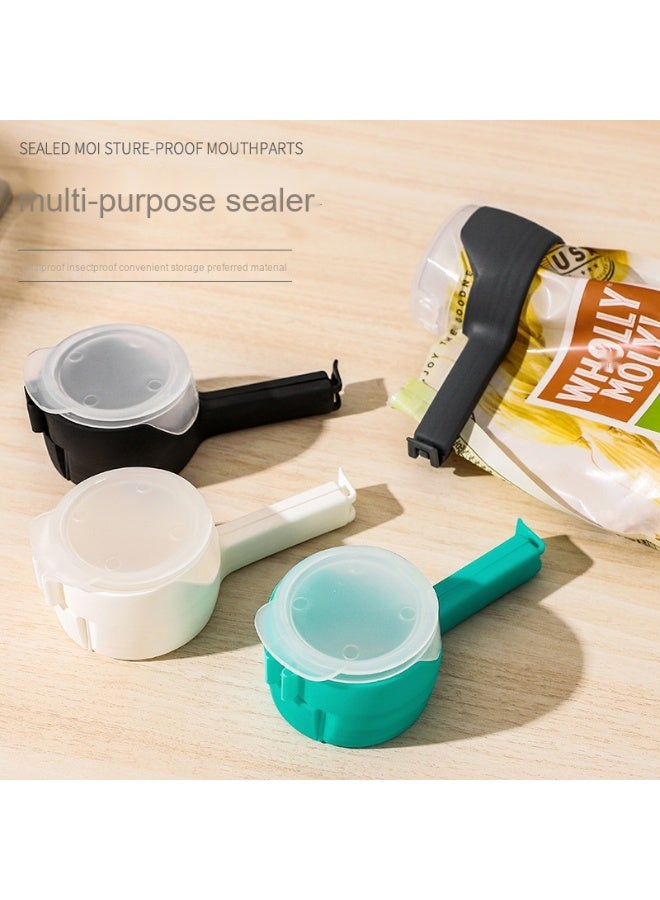 Food Sealing Clips Air-Tight Seal Multi-Functional Sealing Clip Food Preservation Sealing Clip Tea Moisture-Proof Discharge Nozzle Plastic Bag Clip Sealing, Outflow Spout 4-Piece Set