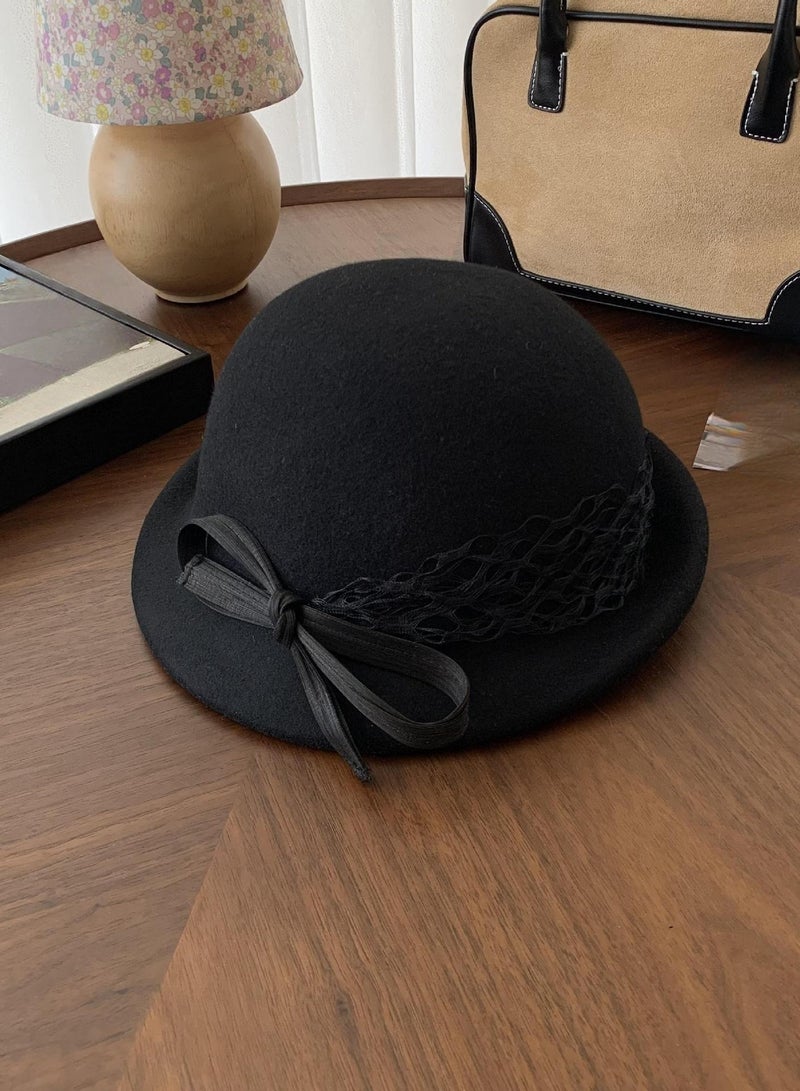 Women's Pure Wool  Top Hat