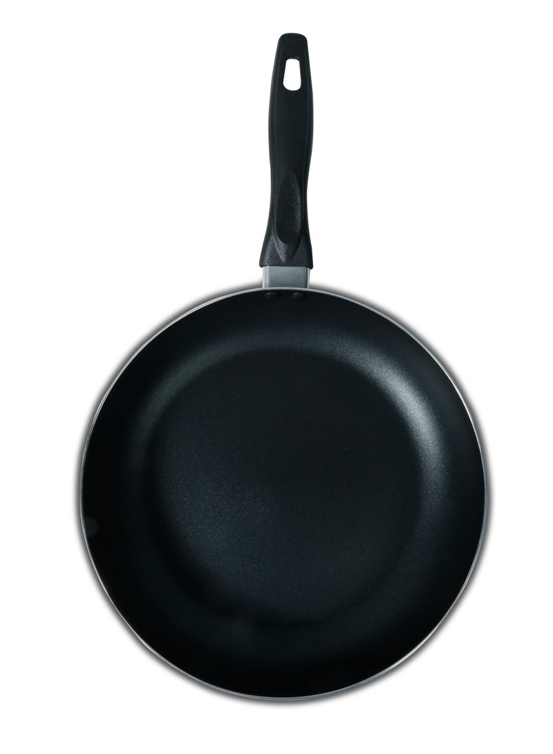 Premium Nonstick Fry Pan with Lid 28cm – Ergonomic Handle & Dishwasher Safe