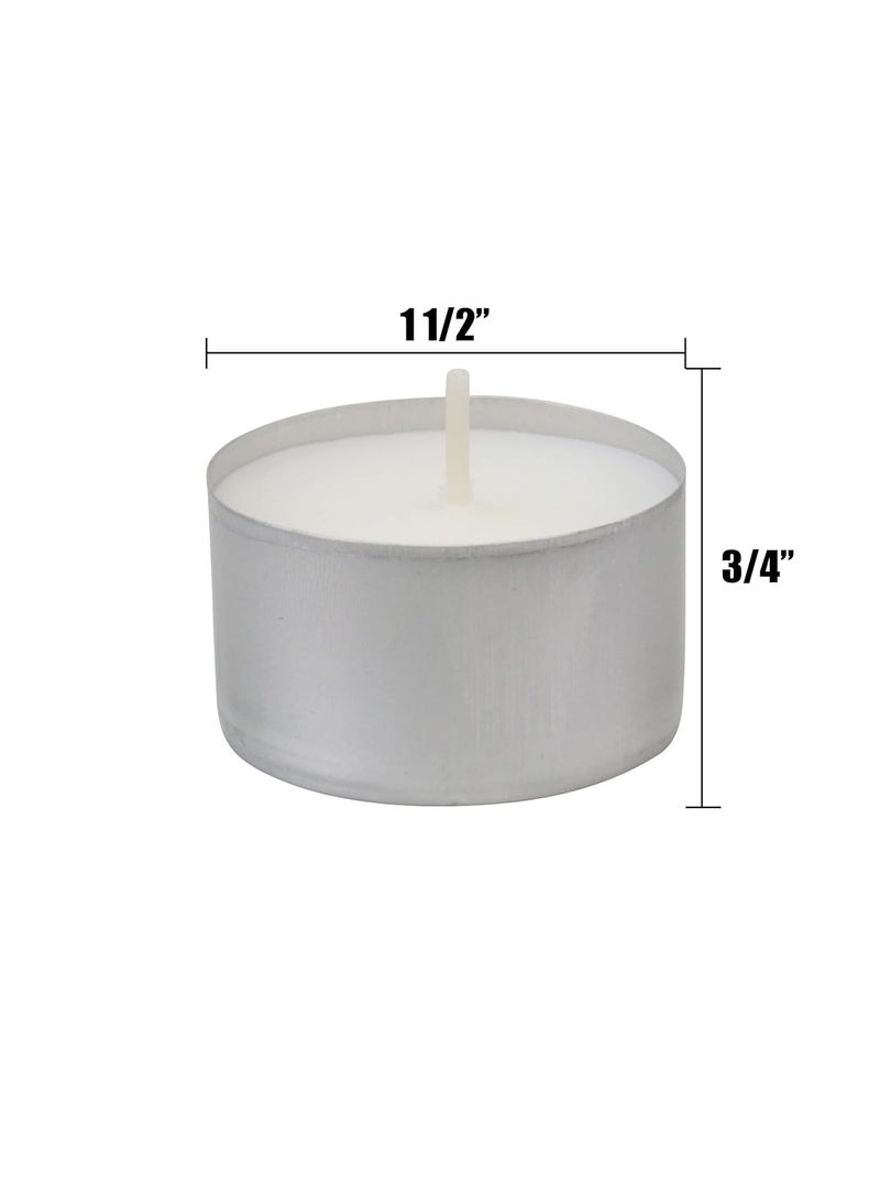 100-Piece Candle White/Silver 38mm