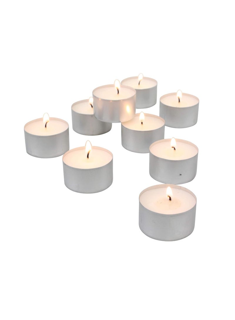 100-Piece Candle White/Silver 38mm