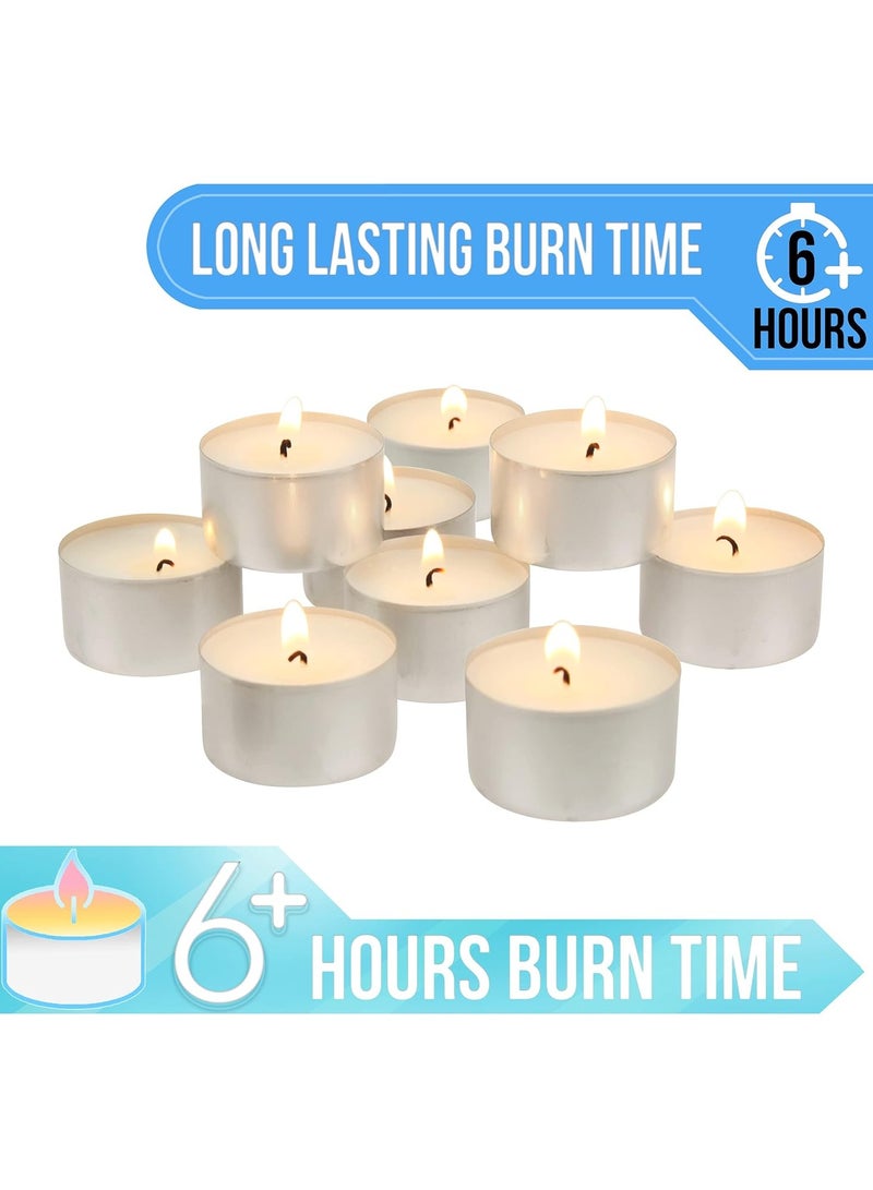 100-Piece Candle White/Silver 38mm