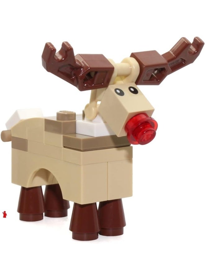 LEGO Holiday MiniFigure Animal - Reindeer (Rudolph with Red Nose) 10245