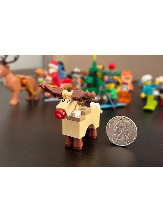 LEGO Holiday MiniFigure Animal - Reindeer (Rudolph with Red Nose) 10245