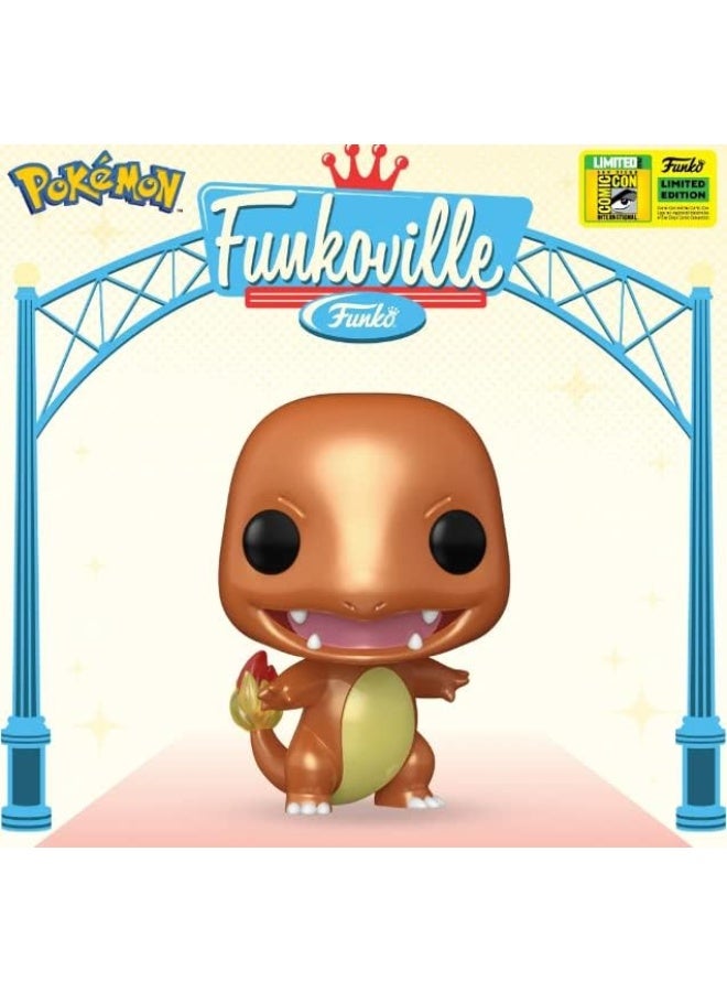 Funko Pop! Pokemon Charmander (Metallic) SDCC Shared Exclusive w/ Sticker 2022