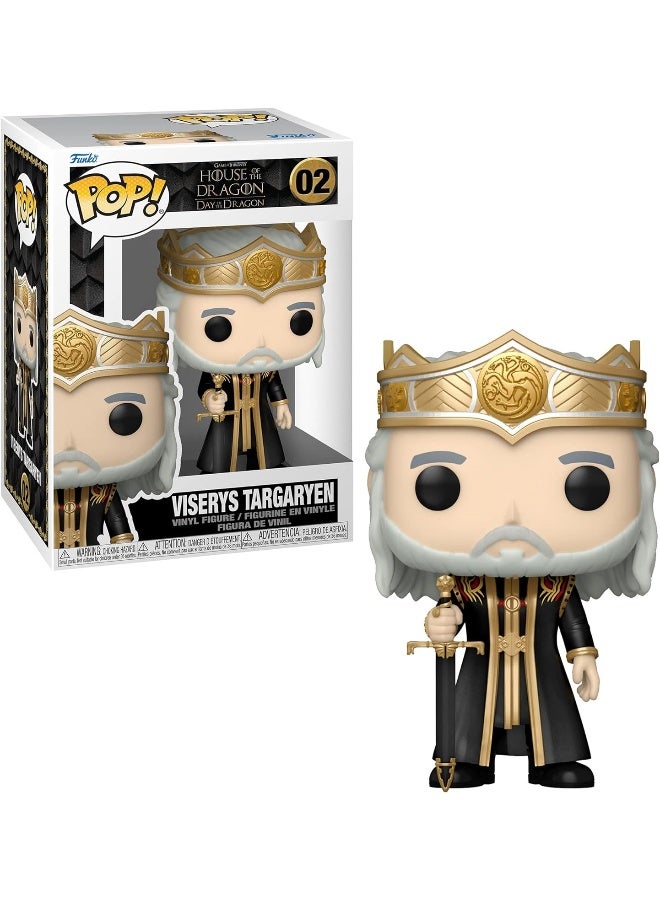 Funko POP! TV: House of The Dragon- Syrax Rhaenyra Targaryen Viserys Targaryen and Otto Hightower