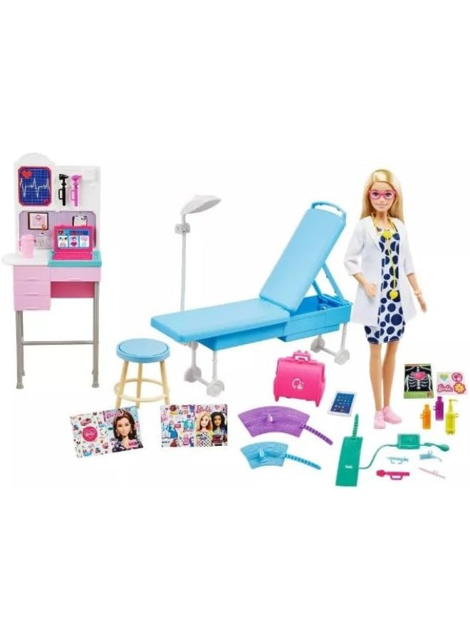 Barbie Doll (Medical Doctor Deluxe Doll Playset)