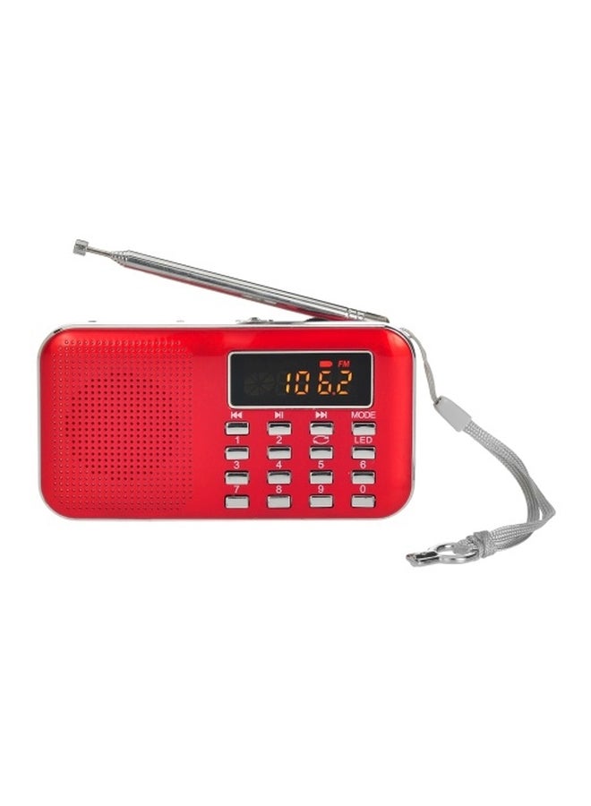 Portable MP3 Audio Player With Display Y-896 Red