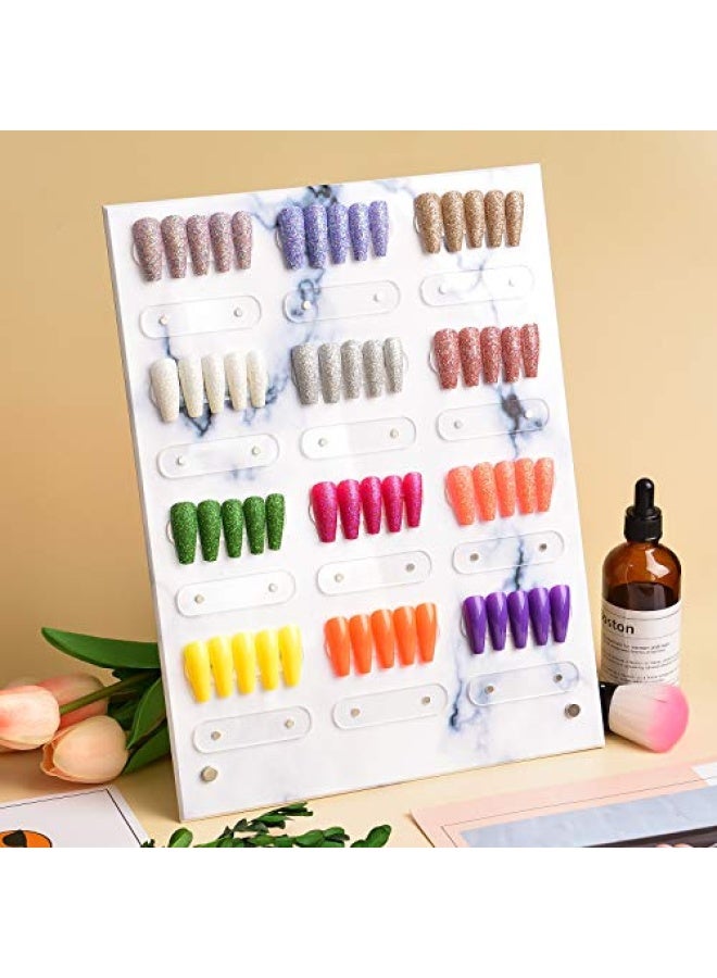 Large Size Nail Art Showing Holder Magnetic Marble Nail Art Detachable Color Card Display Board Acrylic False Tip Display Stand Rack