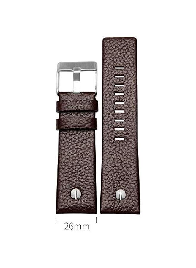 Calfskin Leather Watch Band Suitable for Men's Diesel Watches