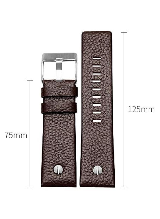 Calfskin Leather Watch Band Suitable for Men's Diesel Watches