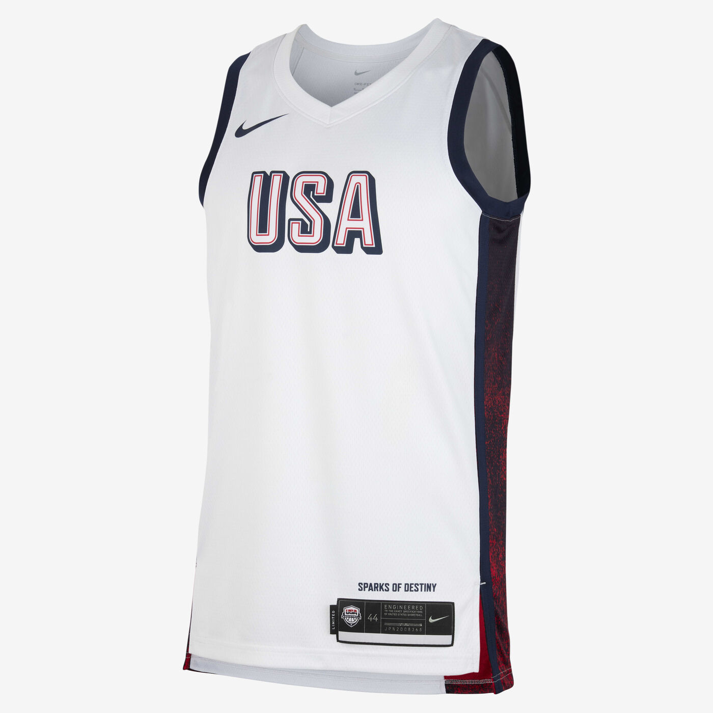 Men's USAB Limited Home Basketball Jersey