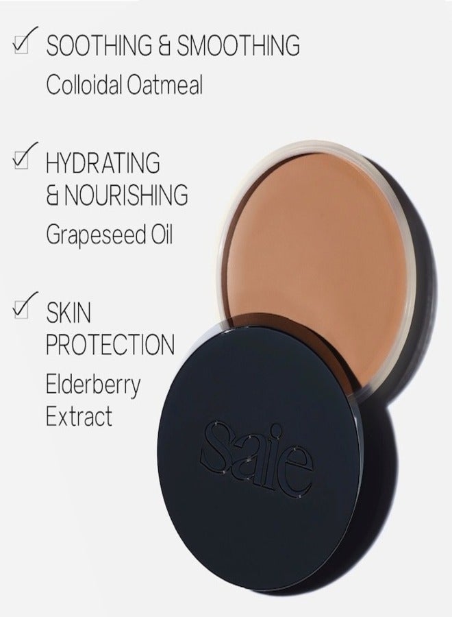 SAIE Sun Melt Natural Cream Bronzer - DARK BRONZE - dark skin tones with a cooler base tone  30ml | Lightweight, Blendable, Sun-Kissed Glow