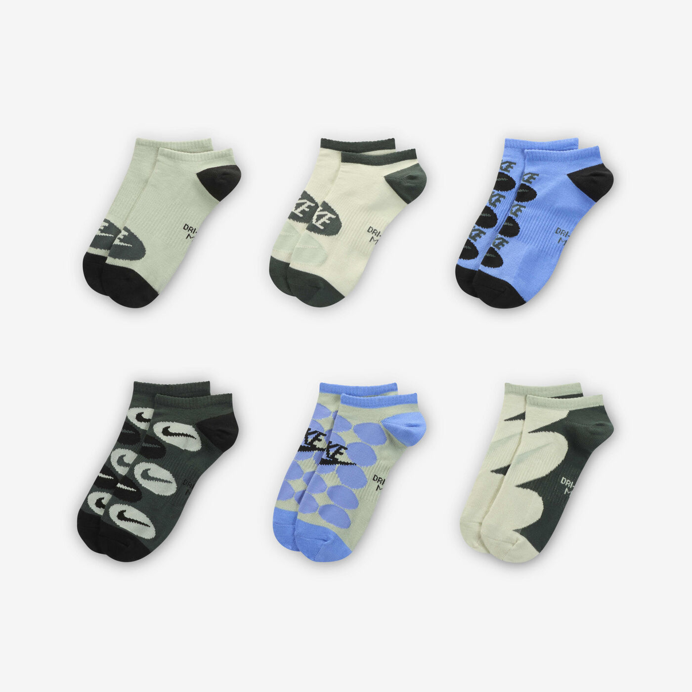 Everyday Lightweight Training No-Show Socks (6 Pairs)