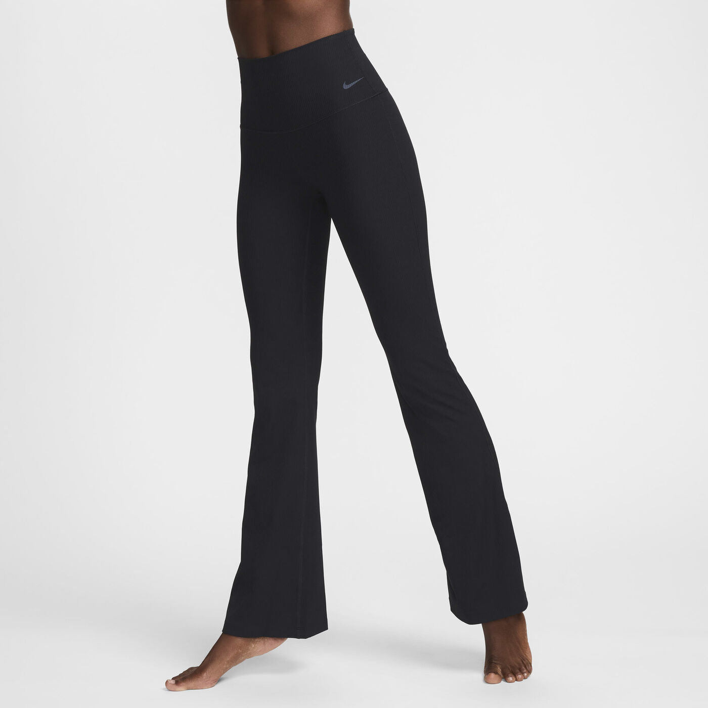 Women's Zenvy Rib Gentle-Support Full-Length Flared Leggings