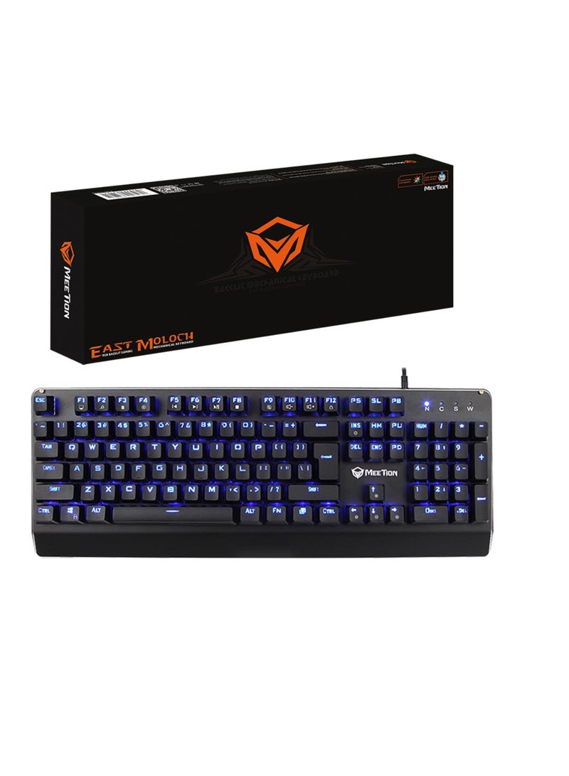 MT-MK01 Mechanical Gaming Keyboard 12 Multimedia Shortcuts Keys With RGB LED Backlit Wired Anti-Ghosting Mechanical Keyboard For Windows And Mac