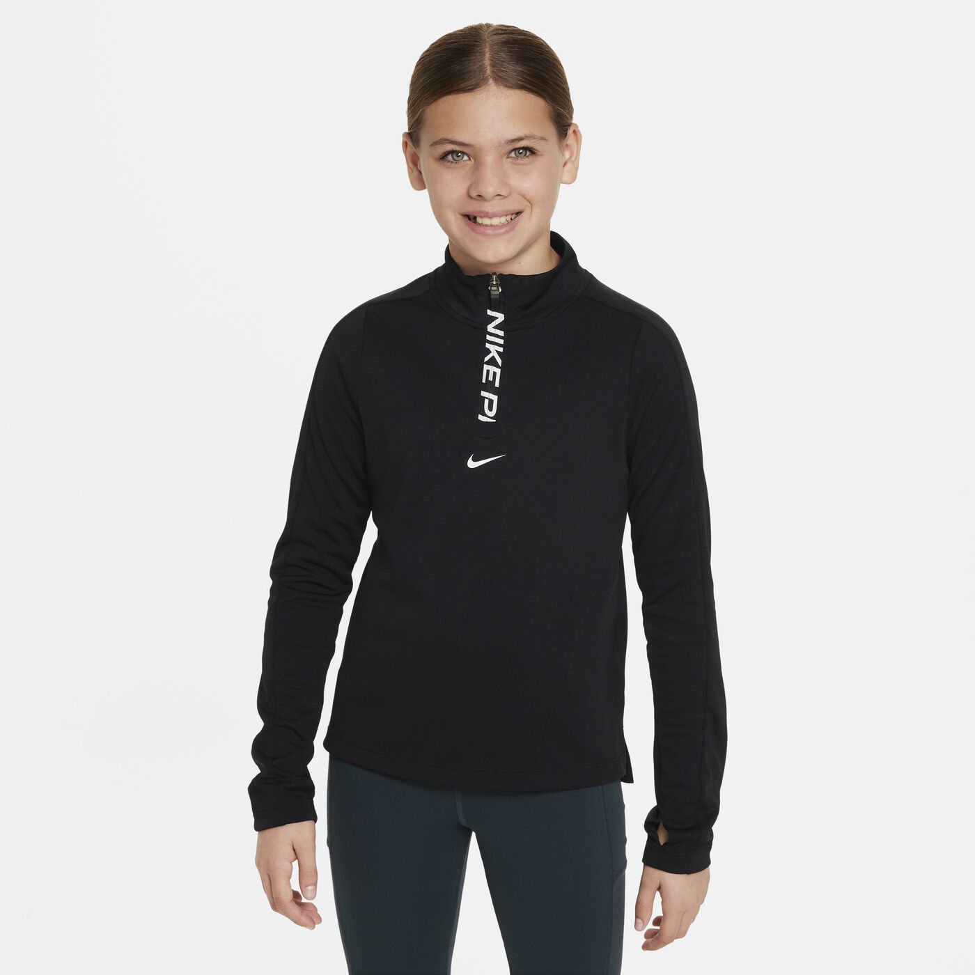 Girls' Pro Dri-FIT 1/2-Zip Top