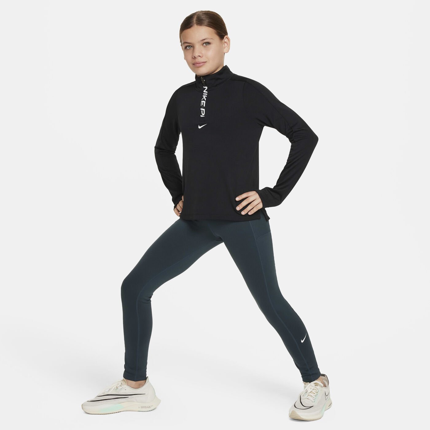 Girls' Pro Dri-FIT 1/2-Zip Top